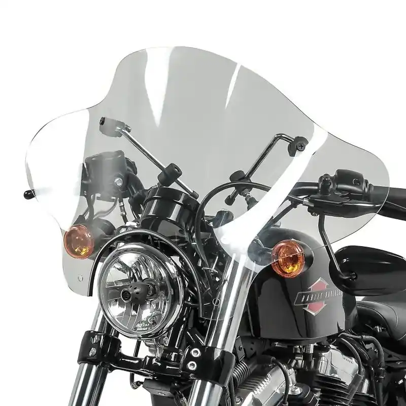 Betaalbaar Windscherm Batwing with 4-Point Mounting Kit voor Custom Bikes duidelijk Craftride