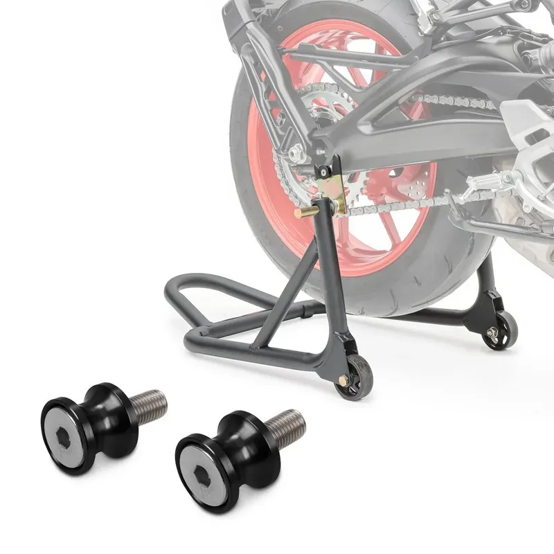 Finale Uitverkoop Set paddockstand achterwielbasis en raceadapter M8 Jerez zwart-mat ConStands