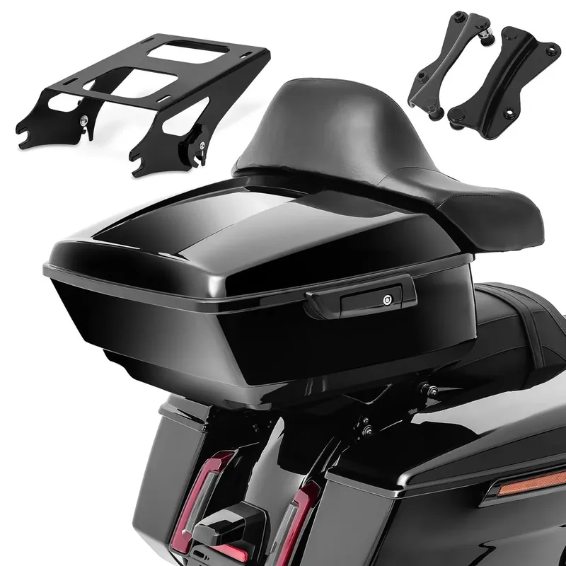 Set Topkoffer King voor Harley Davidson Touring 14-26 met Topcase Drager en Docking-Kit Craftride KP26 Speciale Aanbieding