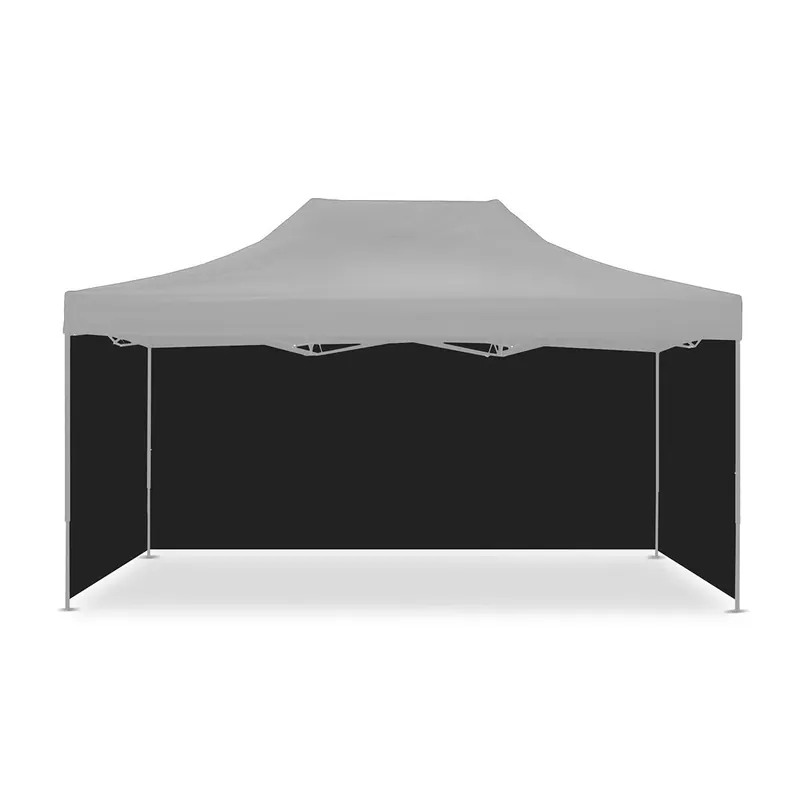Op = Op 4 Paviljoen wanden / Zijwanden voor Tuinpaviljoen 3x4,5m Tourtecs zwart