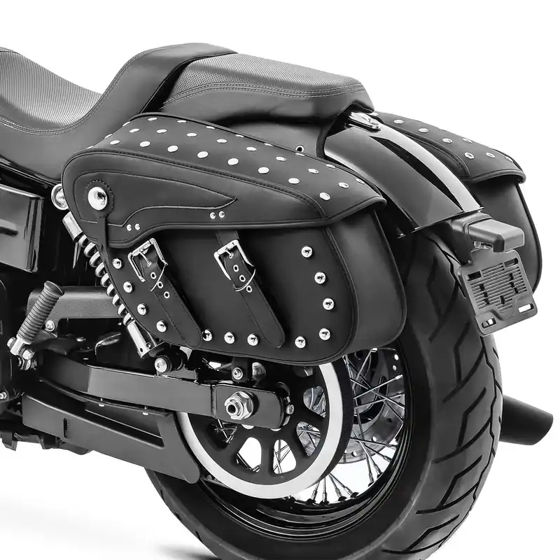 Speciale Aanbieding Zadeltassen compatibel met Honda Shadow VT 750 / 600 / 125 C zijtassen Craftride VH6 zwart
