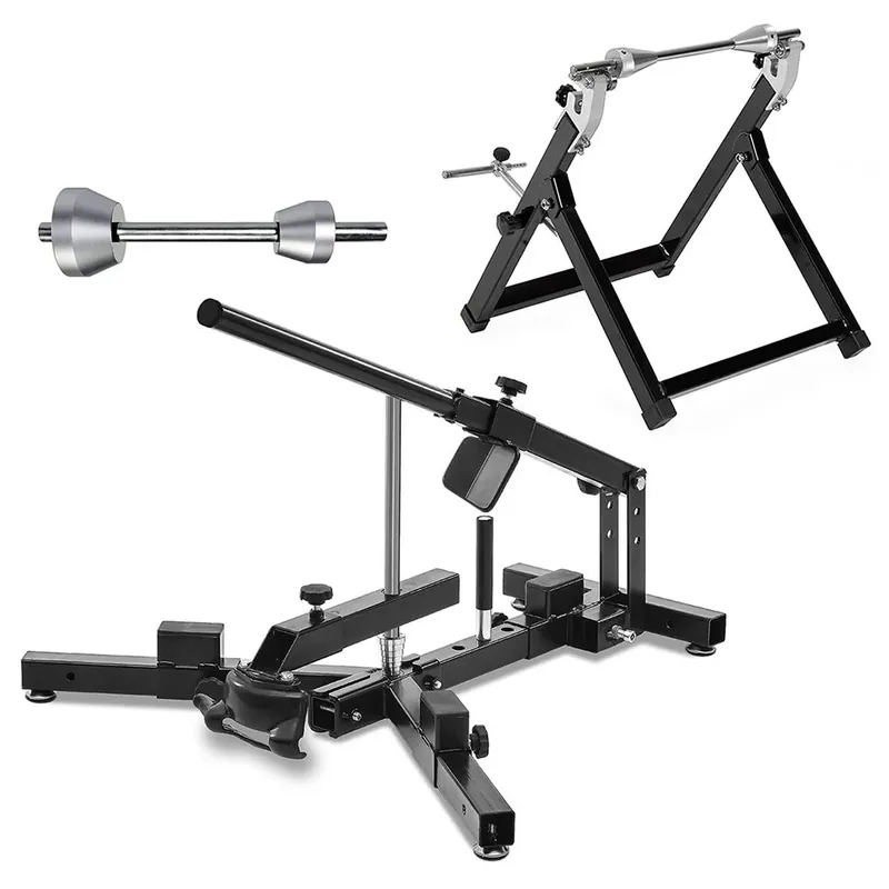 ConStands Bandenwisselaar 12-21" set met balanceerstandaard geschikt voor motorbanden zwart + adapter/balanceeradapter geschikt voor KTM 1290 Super Duke R 14-23 Speciale Aanbieding