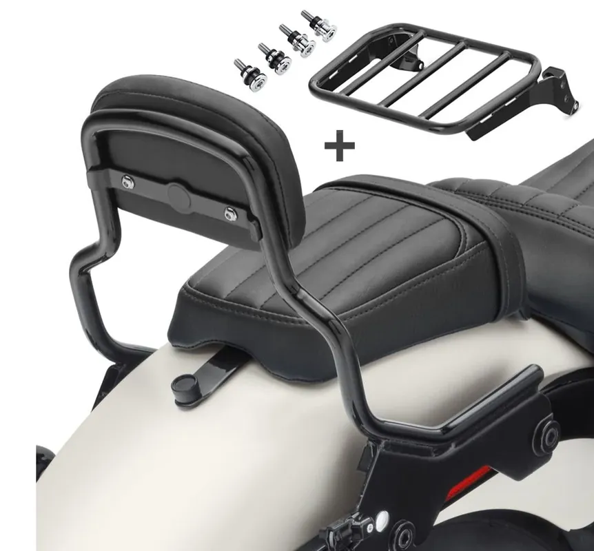 Speciale Aanbieding Sissybar passend voor Harley Davidson Softail Low Rider ST 22-26 Craftride XS bagagerek met Montagekit zwart