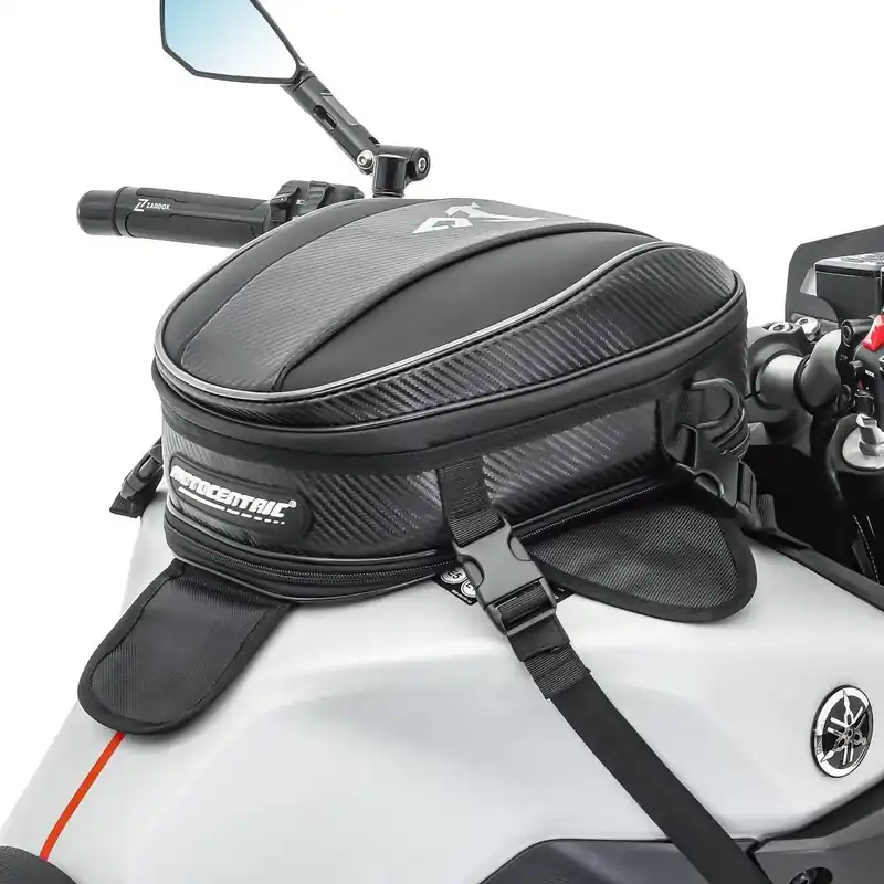 Bestel Nu Tanktas motor Bagtecs MR5 Buddyseat tas uitbreidbaar 11-15Ltr zwart