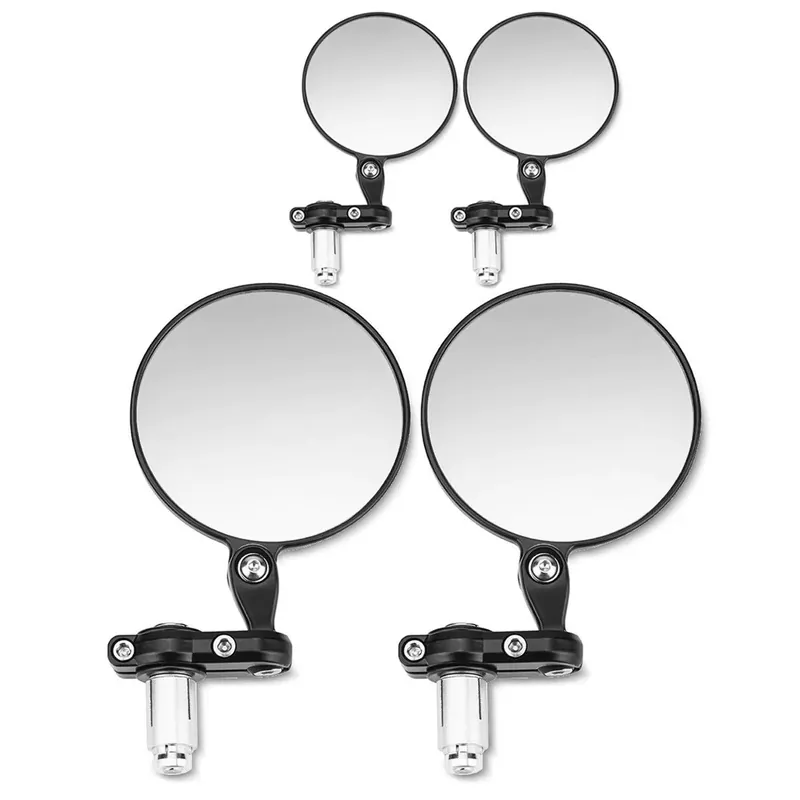 Uitverkoop 2x Motorfiets stuur einde spiegels met E-markering Achteruitkijkspiegel Paar (4 stuks) Zaddox SP1 Discount Set