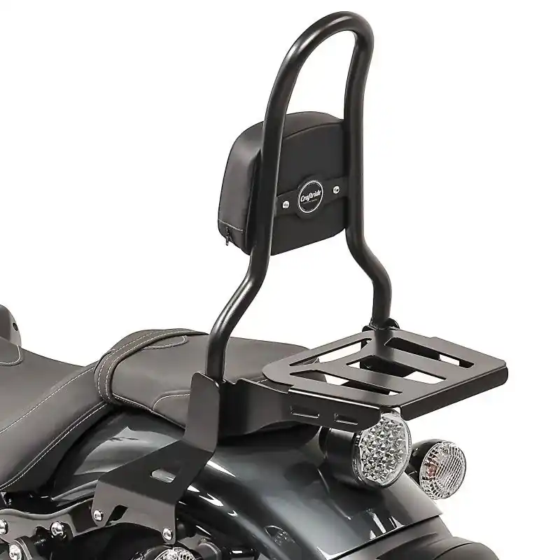 Sissybar M3 compatibel met Yamaha XV 950 / R 14-20 met bagagedrager zwart Craftride Snelle Levering