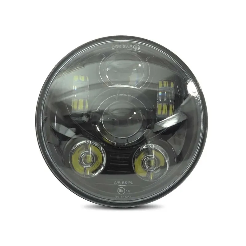 LED Koplamp 5,75" geschikt voor custombike Lamp zwart Craftride Aanbieding
