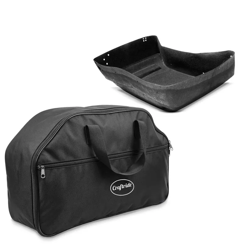 Set: Voering geschikt compatibel met Harley Davidson Touring Topcase King Tour Pak 14-26 Craftride + Binnentas Topkoffer geschikt compatibel met Harley Davidson CVO Street Glide 11-26 Craftride MT5 Weekendaanbieding