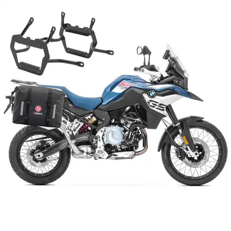 Zadeltassen + Kofferrek voor BMW F 750 GS / 850 GS / Adventure 18-26 Koffers Bagtecs WP8S-NW Gratis Retour
