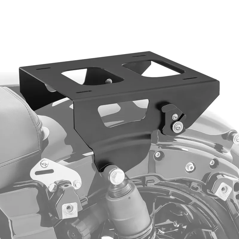 Bagagedrager Solo Zadel voor Harley Davidson Softail Low Rider / S / ST 18-26 Topkofferrek Craftride zwart RKT Laatste Versie