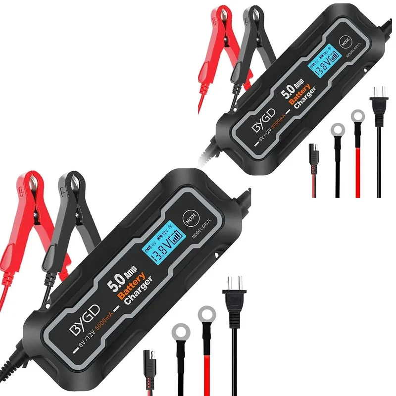 Populair 2x Motor Acculader Lumitecs BX2 smart lading 5A LCD Display Discount Set