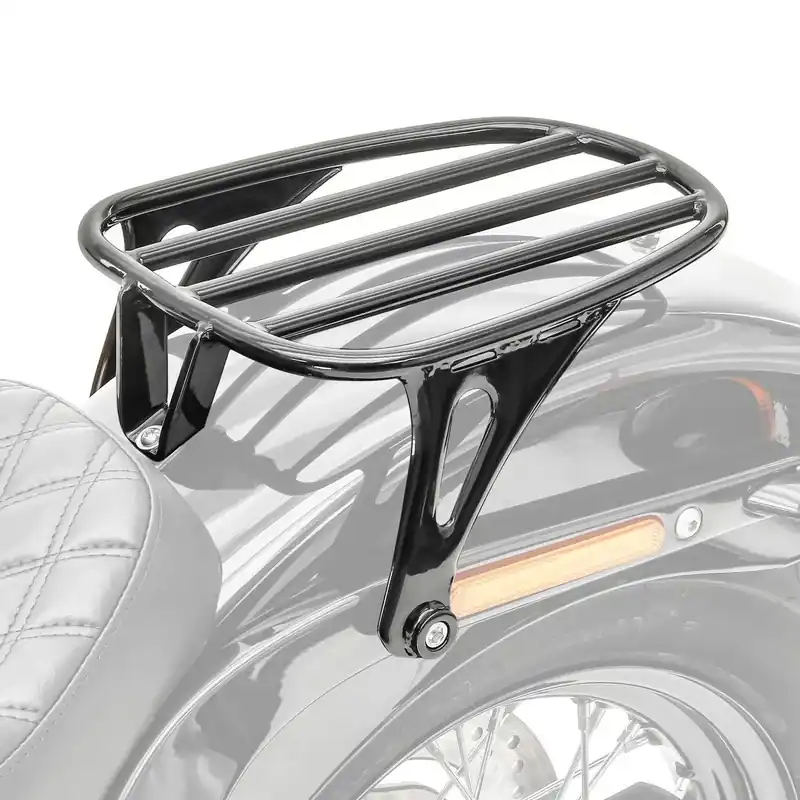 Bagagerek solo passend voor Harley Davidson Softail Street Bob 18-26 Craftride GS3 in zwart Op = Op
