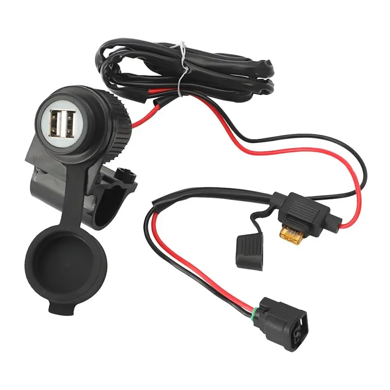 Aanbieding 12V motorfiets USB-aansluiting Lumitecs met verlichting US1