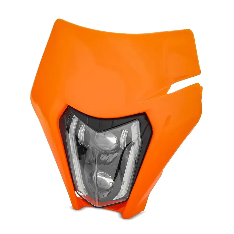 Seizoensaanbieding LED koplamp ECE + masker compatibel met KTM 600 / 620 / 640 LC4 XDURE SW2-ORG