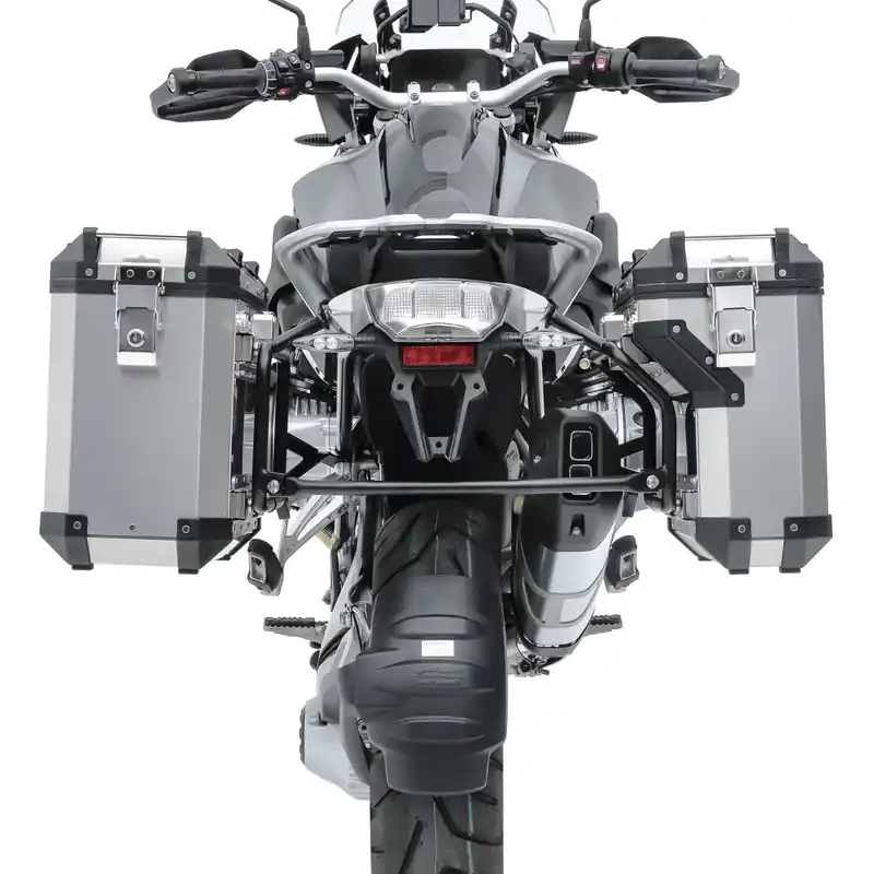 Zijkoffers aluminium + kofferrek passend voor Honda Africa Twin CRF 1100 L 22-26 Bagtecs ADSX70 zilver Beste Prijs