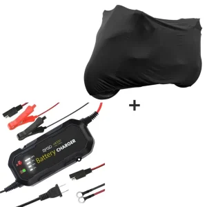 Set Motor Acculader + Motorhoes XL-XXL Indoor zwart Goedkoop