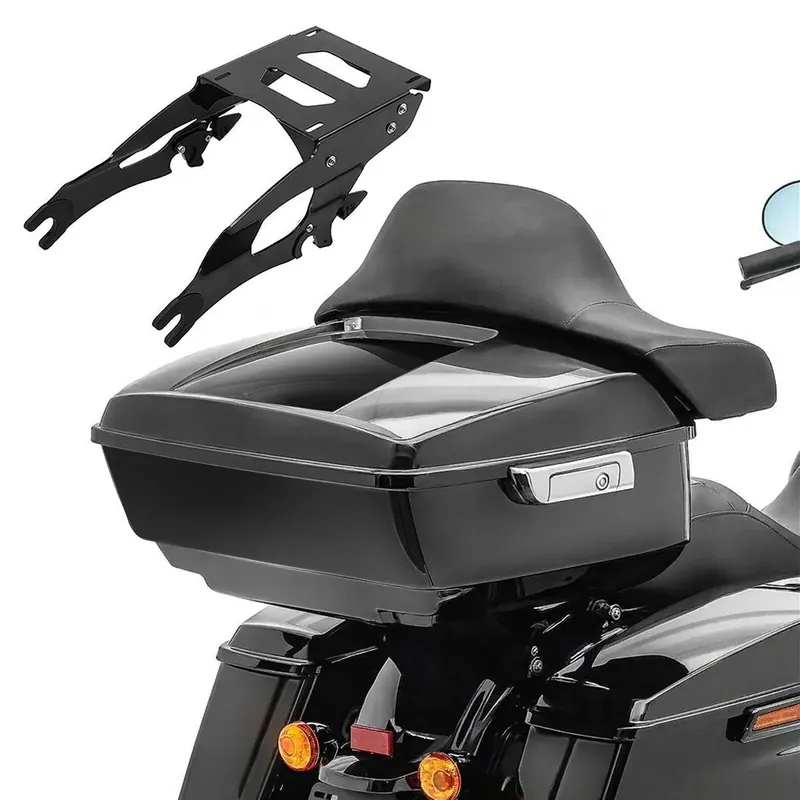 Direct Beschikbaar Set Topkoffer King voor Indian Challenger / Dark Horse / Elite / Limited 15-26 met Topcase Drager Craftride IK15