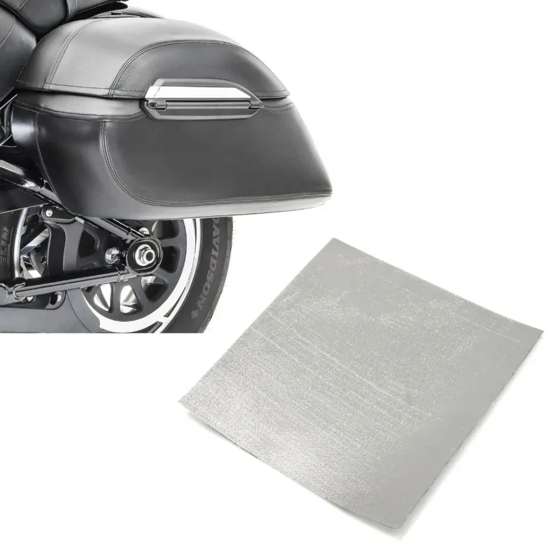 Set: Motorfiets Zijkoffer Set K3 33Ltr incl montagekit hardcover koffer in + Hitte beschermfolie glasvezel hitte isolatie zelfklevend 50x25cm Veilige Betaling