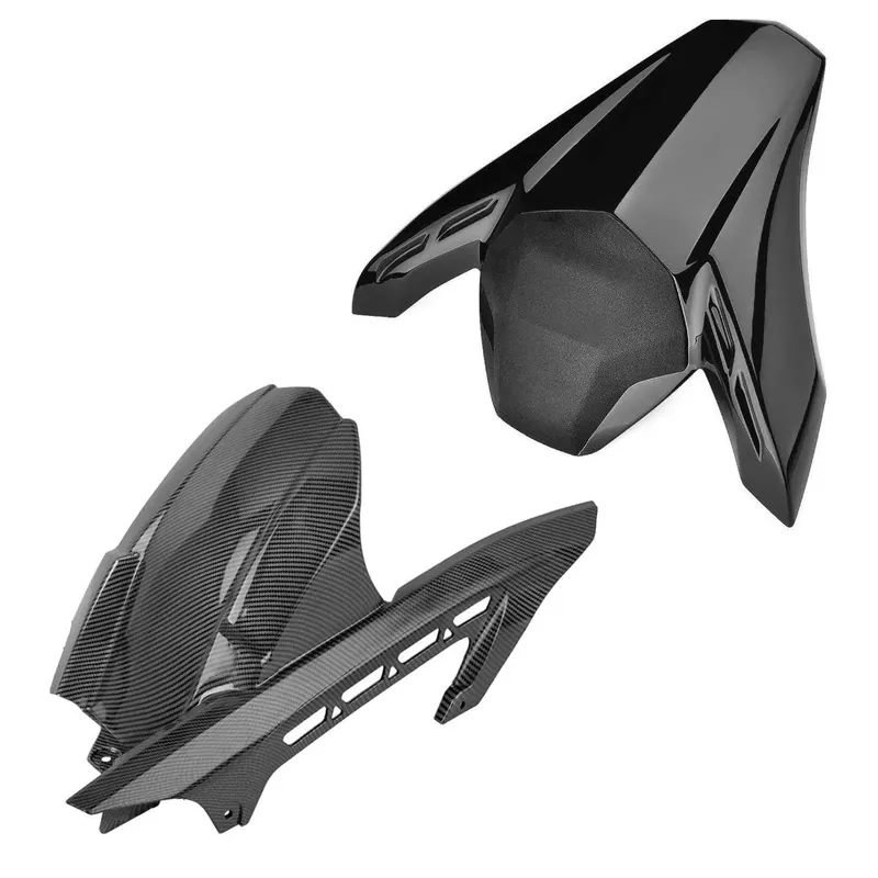 Achterspatbord compatibel met Kawasaki Z 900 17-24 carbon look Zaddox + Passagierszadel Kap Buddy Seat Cover zwart Tijdelijk Beschikbaar