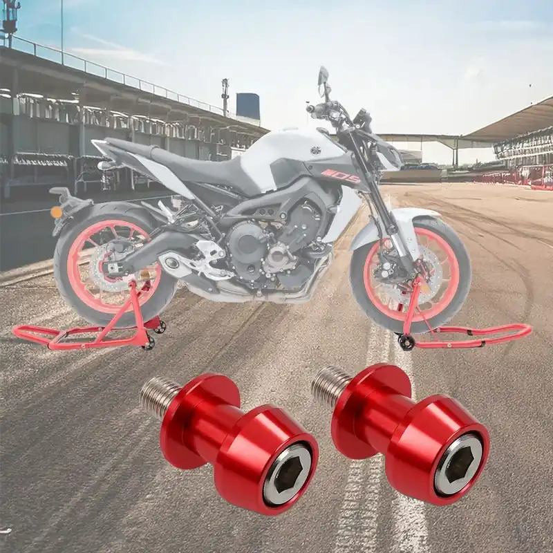 Paddockstand set compatibel met Aprilia RS 660 / 250 / 125 + prisma socket racing adapter Motea Assen rood Favoriet