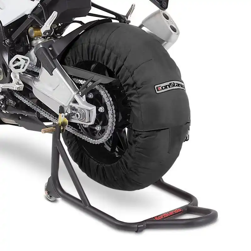 Bandenwarmers Paar compatibel met Kawasaki ZX-10 R / RR ZX-6R / 636 ZX-7R ConStands Billown 60-80-95°C zwart Voordeelprijs