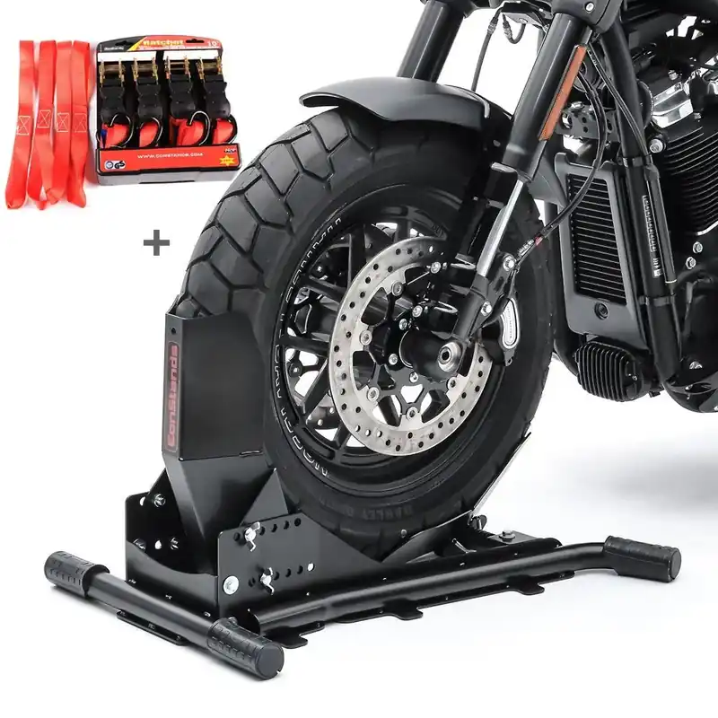 Set SW1 Inrijklem Easy Vario en Automatische ratchetriemen Set compatibel met Indian Chief Dark Horse / Vintage ConStands Nieuw