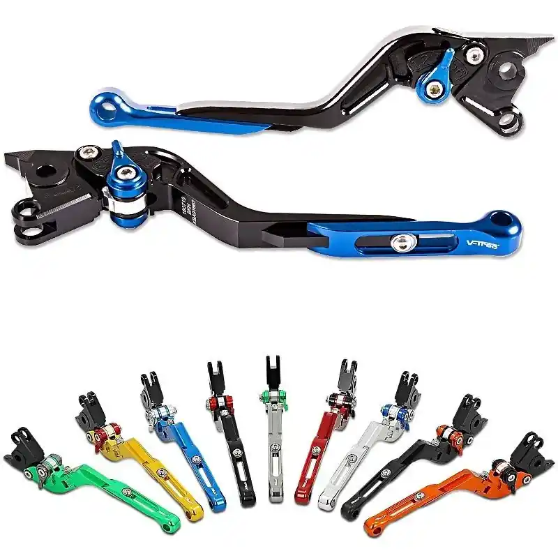 Remhendel en koppelingshendel Set Vario compatibel met Kawasaki ER-6n 05-08 V-Trec Hendelset lengte verstelbaar Premium