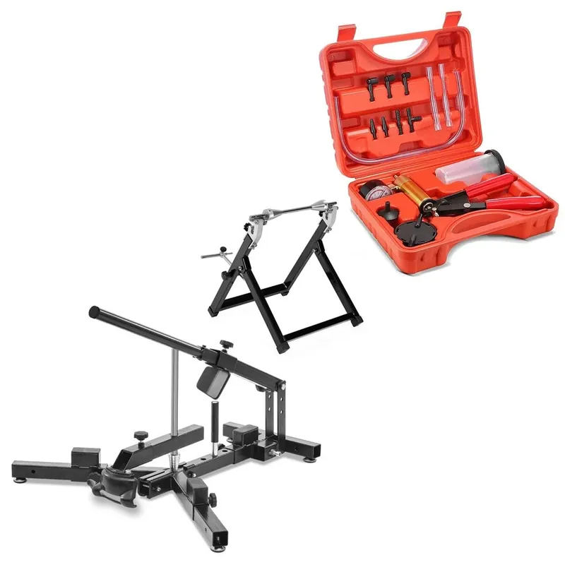 Merkproduct Remontluchter vacuümpomp + set bandenmontage apparaat 12-21"