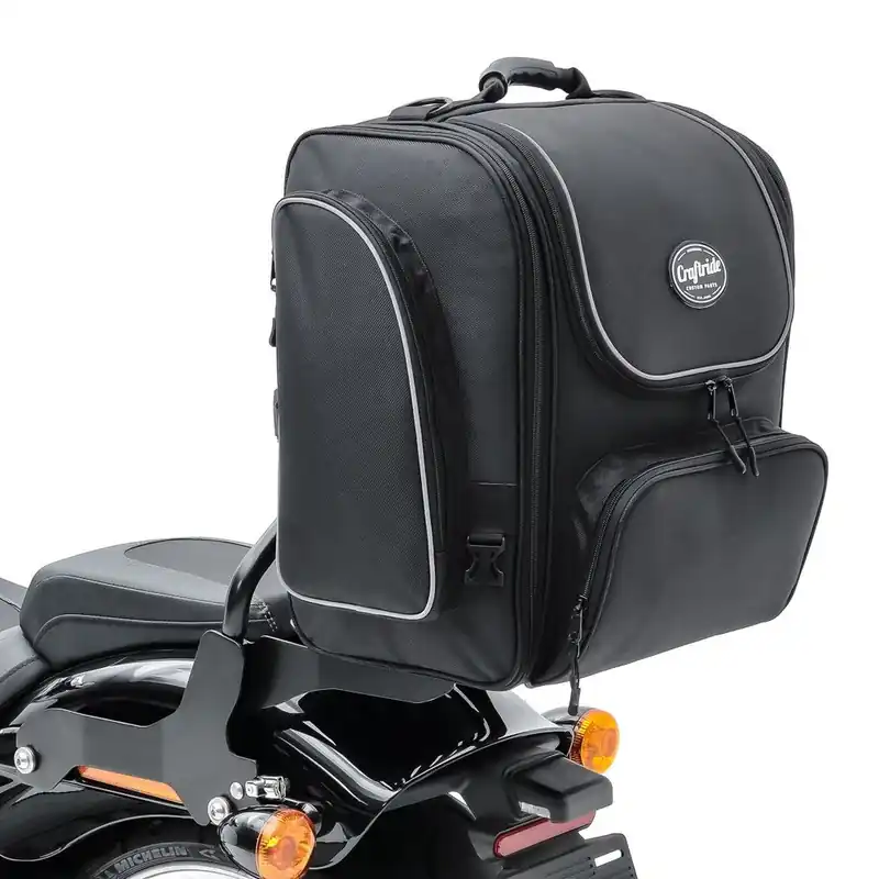 Hete Deal Sissybar tas geschikt voor custombike Craftride TM4 39-49L zwart CB45436