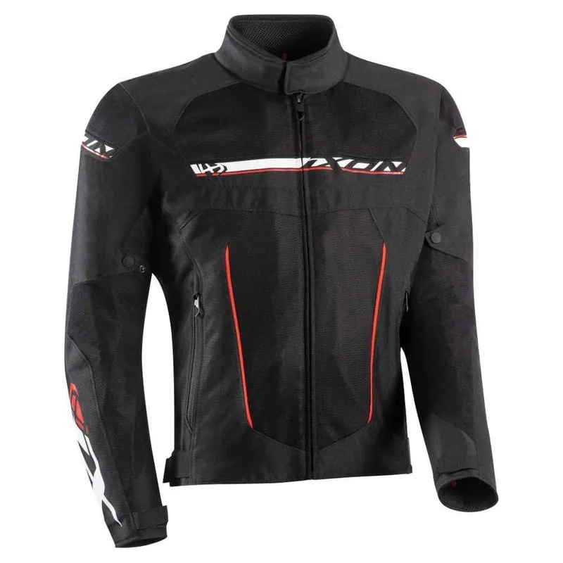 Hete Deal IXON T-Rex Motorjas Zwart-Wit-Rood M