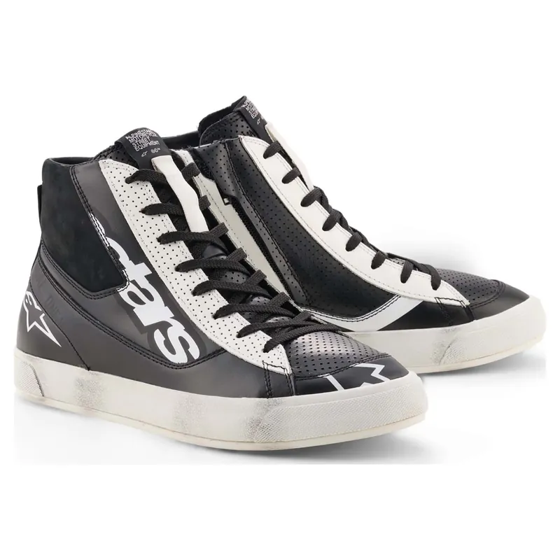 Alpinestars Stated Flair Motorsneakers Zwart-Wit 42 Actieprijs