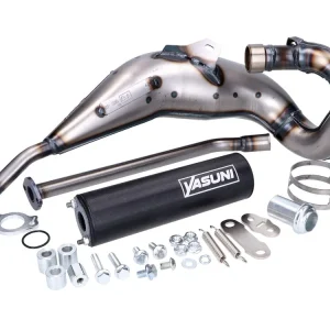 Uitlaat Yasuni Cross ML zwart voor Aprilia RX, SX, Derbi Senda R, SM, Gilera RCR, SMT 50cc 2T EBE, EBS, D50B0 Motor Flitsaanbieding