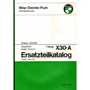 Bestel Nu Ersatzteil Katalog 55 Seiten DIN A4 voor Puch X 30-A