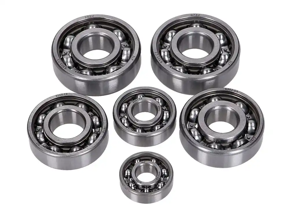 Kogellager Set SLF Motor / Aandrijving 6-delig voor Simson S50, KR50, KR51/1, SR4, Schwalbe, Star, Sperber, Spatz, Habicht Beste Prijs