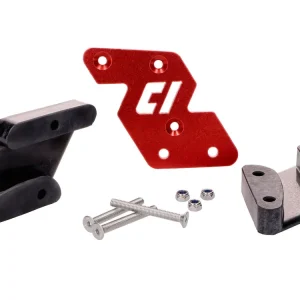 Kettinggeleider Doppler rood voor Aprilia RX, SX, Derbi Senda, Gilera RCR, SMT Rechtstreeks Van De Fabrikant
