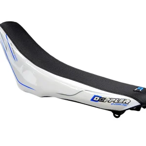 Aanbieding Buddybezug Doppler zwart / wit / blauw voor Rieju MRT