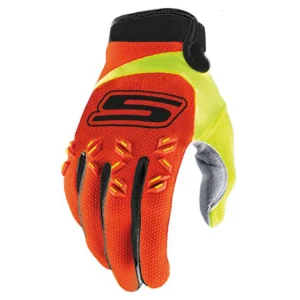 Nieuw Handschoenen MX S-Line homologiert, orange / fluo-gelb - Maat S