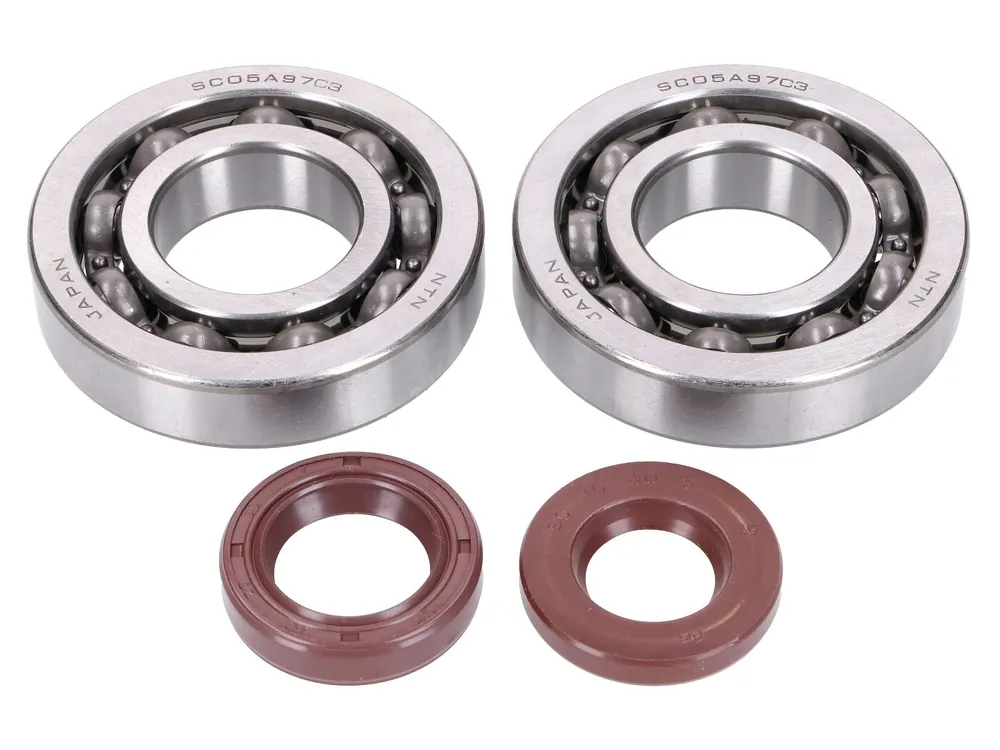 Op = Op Krukaslager Set Naraku FKM Heavy Duty C3 voor Peugeot 100cc 2-Takt