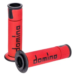 Handvaten set Domino A450 On-Road Racing rood / zwart met Open einde Lage Kosten