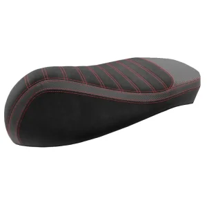 Zadelhoes zwart Stichnaht rood voor Vespa GTS 125, 300 Rechtstreeks Van De Fabrikant