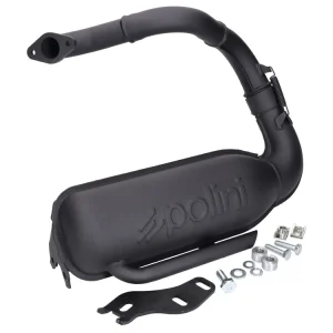 Goedkoop Uitlaat Polini Racing (links) voor Vespa 50, PK, Special, N, L, R, S, Elestart, Lusso Lang frame