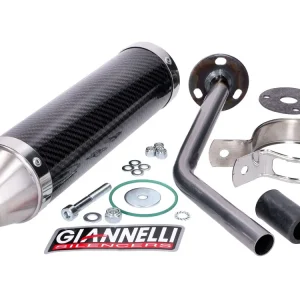 Aanbieding Einddemper Giannelli Carbon voor Aprilia RX 50 99-04, MX 50 02-04