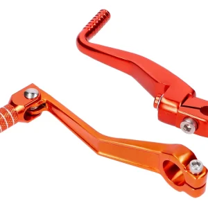 Schakelpedaal Kickstarter Set inklapbaar Aluminium orange geanodiseerd voor Simson S50, S51, S53, S70, S83 Koop Vandaag