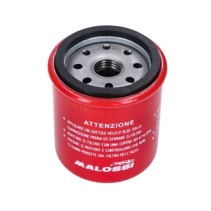 Oliefilter Malossi Red Chilli voor Piaggio Leader, Quasar, Vespa ET4, LX, ?LXV, S, Primavera, ?Sprint, ?GTS 125-300cc 4T AC, LC Euro2, Euro3, Euro4 Beperkt Aanbod