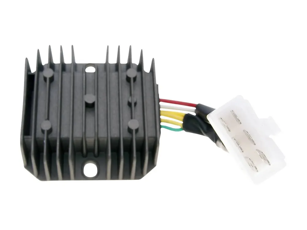 Shop Nu Spanningsregelaar / Gelijkrichter met Aansluitkabel 6-polig voor GY6 50-150cc, MuZ Moskito