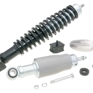 Alleen Vandaag Onderstel set / Schokbreker Set zwart / Grijs voor Vespa Primavera, ET3 125, Vespa 50, PK50