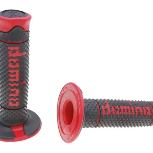 Handvaten set Domino A260 Off-Road zwart / rood Hoge Kwaliteit