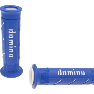Handvaten set Domino A250 On-Road blauw / wit met Open einde Laatste Kans