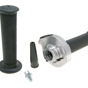 Gashandel Set Domino Snelgas Enduro 2,3°/ 46mm fijnzilver - universeel Speciale Aanbieding