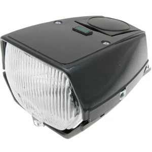 Koplamp vierkant zwart voor Brommer Hete Deal
